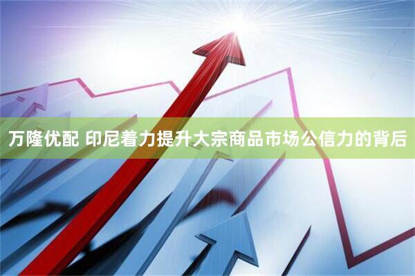 万隆优配 印尼着力提升大宗商品市场公信力的背后